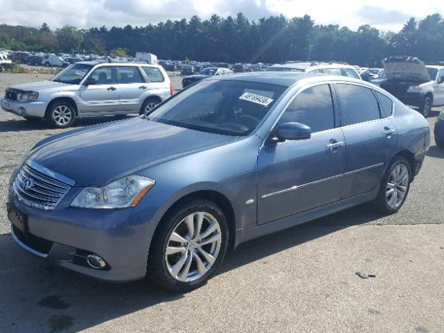 JNKAY01F28M654078 - 2008 INFINITI M35 BASE BLUE photo 2