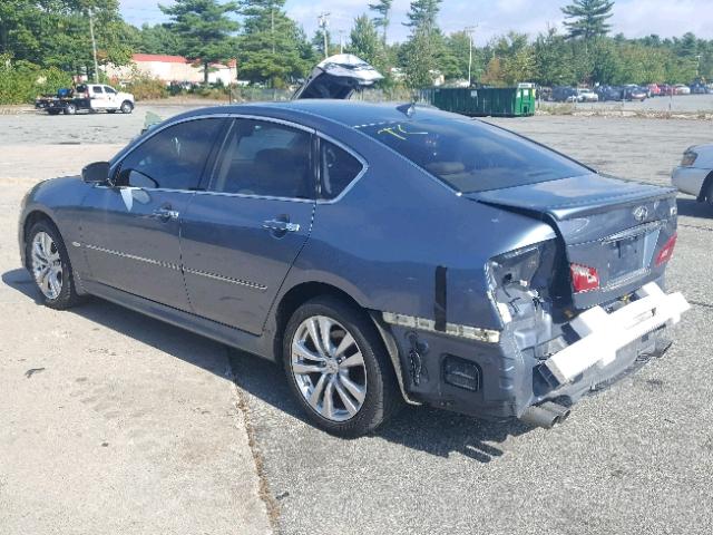 JNKAY01F28M654078 - 2008 INFINITI M35 BASE BLUE photo 3