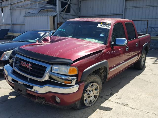 2GTEK13Z761345457 - 2006 GMC NEW SIERRA MAROON photo 2