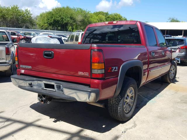 2GTEK13Z761345457 - 2006 GMC NEW SIERRA MAROON photo 4