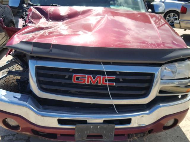 2GTEK13Z761345457 - 2006 GMC NEW SIERRA MAROON photo 7