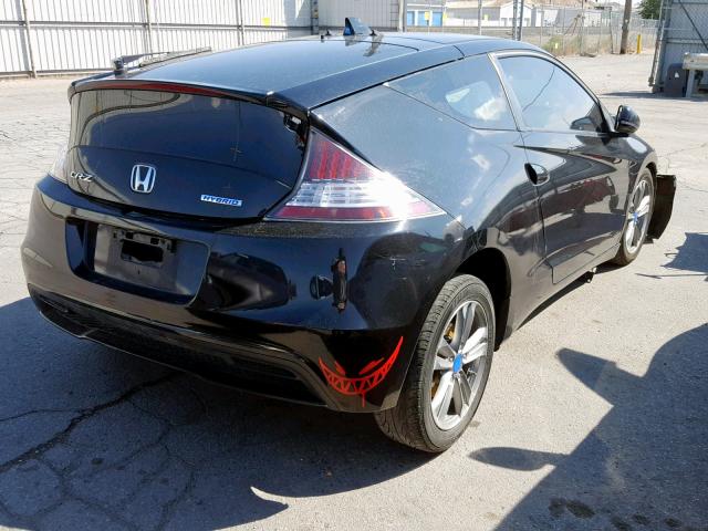 JHMZF1D49DS000290 - 2013 HONDA CR-Z BLACK photo 4