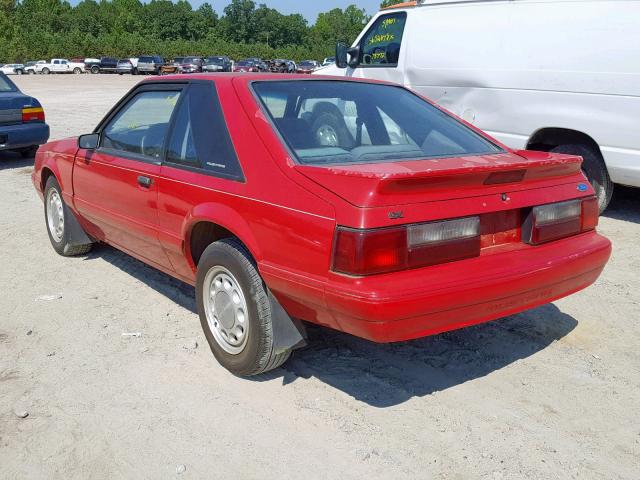 1FACP41M1PF203297 - 1993 FORD MUSTANG LX RED photo 3