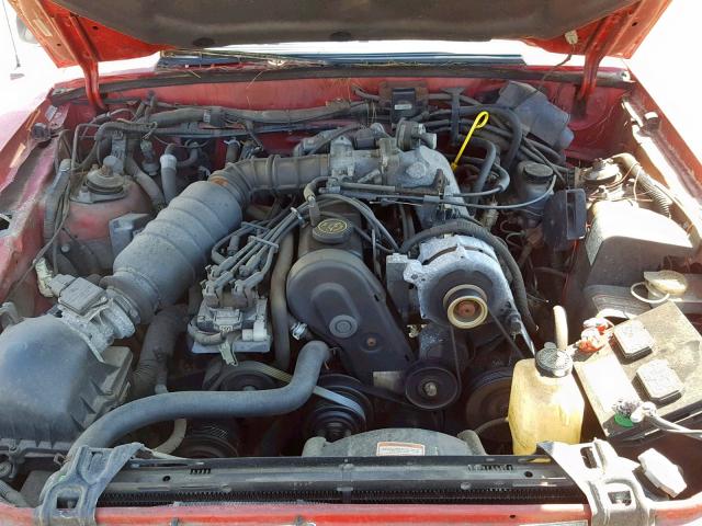 1FACP41M1PF203297 - 1993 FORD MUSTANG LX RED photo 7