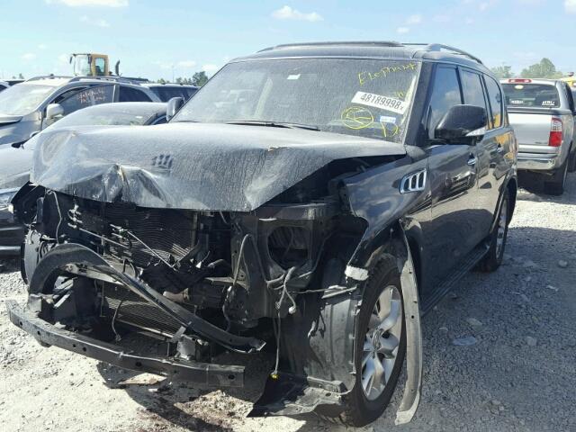 JN8AZ2NF3B9501048 - 2011 INFINITI QX56 BLACK photo 2