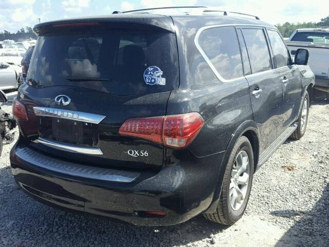 JN8AZ2NF3B9501048 - 2011 INFINITI QX56 BLACK photo 4