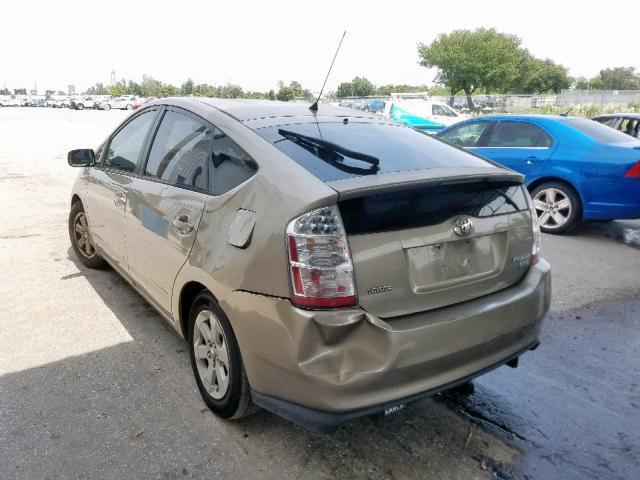 JTDKB20U163140390 - 2006 TOYOTA PRIUS GOLD photo 3