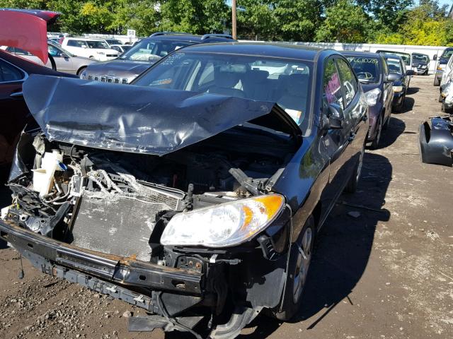 KMHDU46D89U651434 - 2009 HYUNDAI ELANTRA GL BLACK photo 2