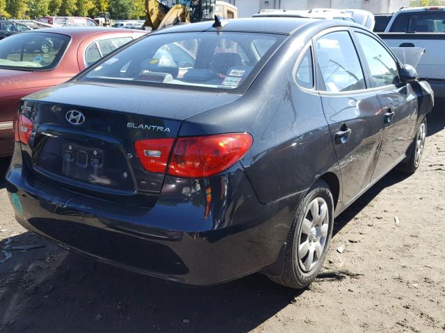 KMHDU46D89U651434 - 2009 HYUNDAI ELANTRA GL BLACK photo 4