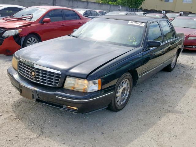 1G6KF5496WU715477 - 1998 CADILLAC DEVILLE CO BLUE photo 2