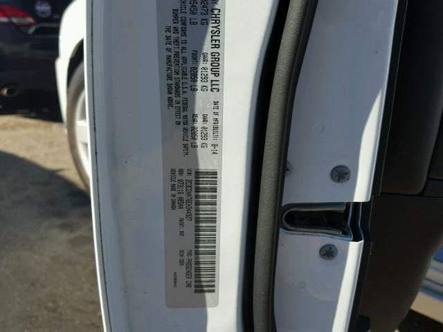 2C3CDXAT6EH344927 - 2014 DODGE CHARGER PO WHITE photo 10