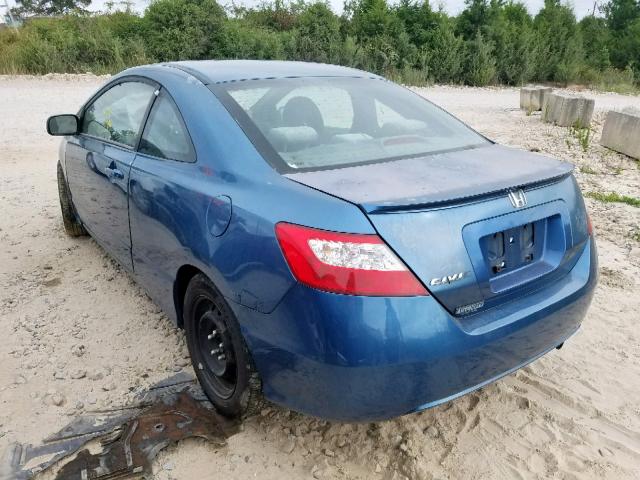 2HGFG12866H528131 - 2006 HONDA CIVIC EX BLUE photo 3