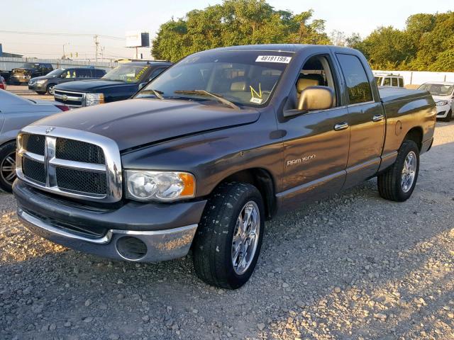 1D7HA18N74S737699 - 2004 DODGE RAM 1500 S GRAY photo 2