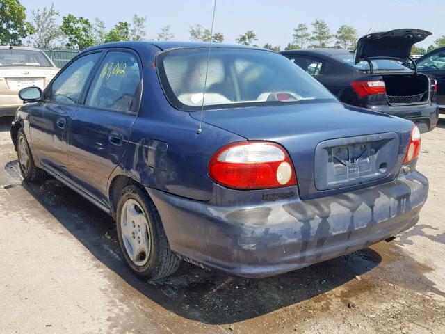 KNAFB121215071878 - 2001 KIA SEPHIA BAS BLUE photo 3