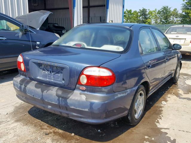 KNAFB121215071878 - 2001 KIA SEPHIA BAS BLUE photo 4