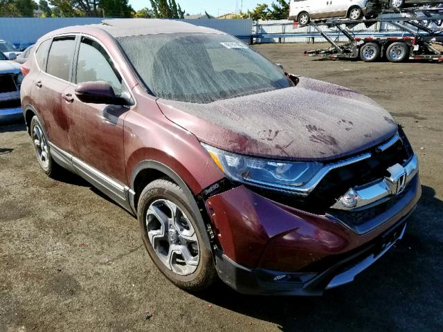 7FARW1H84HE014846 - 2017 HONDA CR-V EXL BURGUNDY photo 1