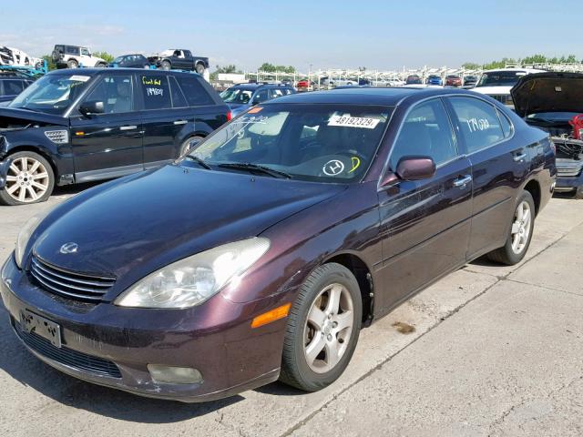 JTHBF30G420047295 - 2002 LEXUS ES300 MAROON photo 2