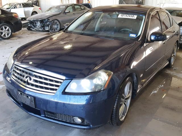 JNKBY01E67M400609 - 2007 INFINITI M45 BASE BLUE photo 2