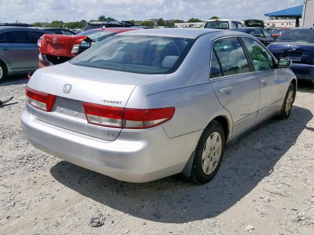 1HGCM56333A048334 - 2003 HONDA ACCORD LX SILVER photo 4