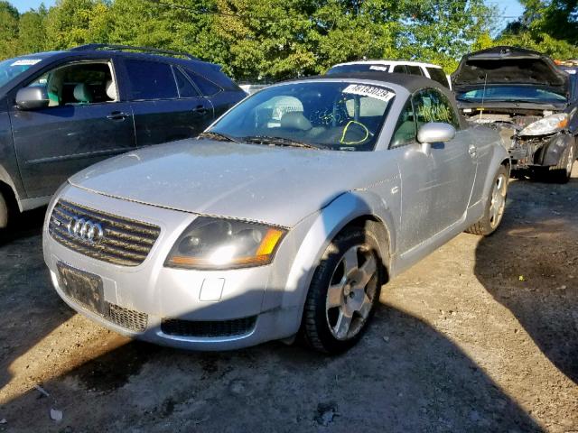 TRUUT28N211027769 - 2001 AUDI TT QUATTRO SILVER photo 2