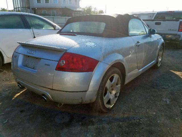 TRUUT28N211027769 - 2001 AUDI TT QUATTRO SILVER photo 4