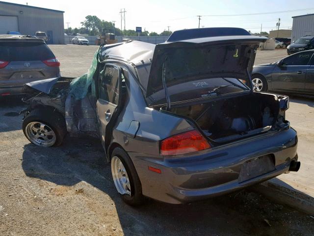 JA3AH86C26U011367 - 2006 MITSUBISHI LANCER EVO GRAY photo 3