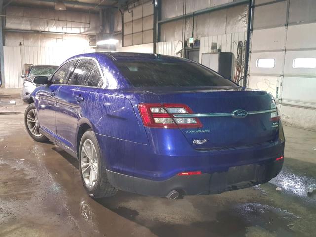 1FAHP2E81DG208982 - 2013 FORD TAURUS SEL BLUE photo 3