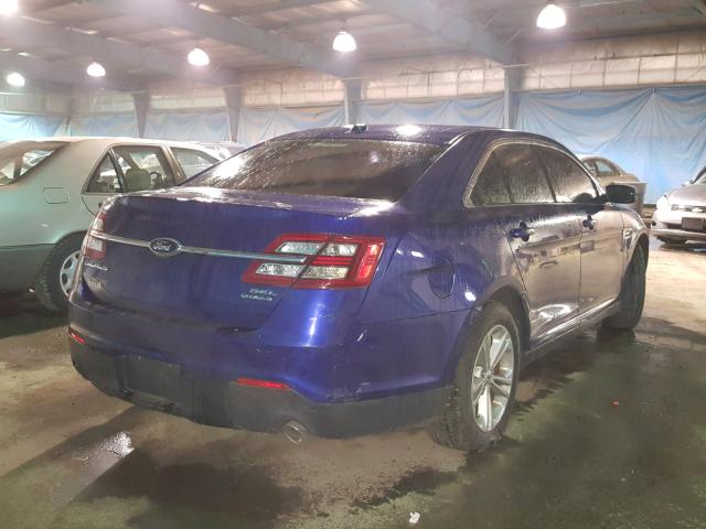 1FAHP2E81DG208982 - 2013 FORD TAURUS SEL BLUE photo 4