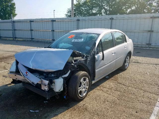 1G8AJ52F84Z168559 - 2004 SATURN ION LEVEL SILVER photo 2