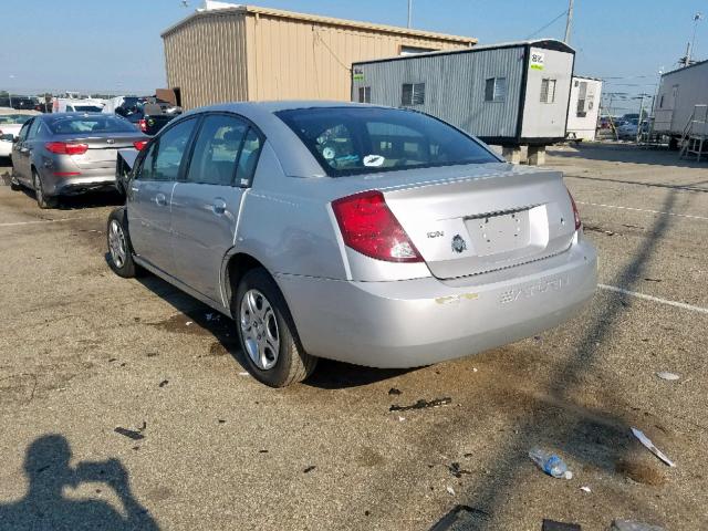 1G8AJ52F84Z168559 - 2004 SATURN ION LEVEL SILVER photo 3