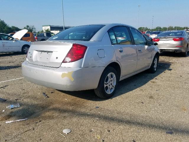 1G8AJ52F84Z168559 - 2004 SATURN ION LEVEL SILVER photo 4