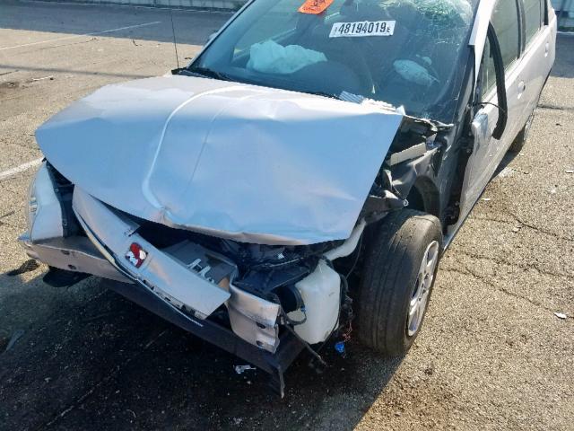 1G8AJ52F84Z168559 - 2004 SATURN ION LEVEL SILVER photo 9