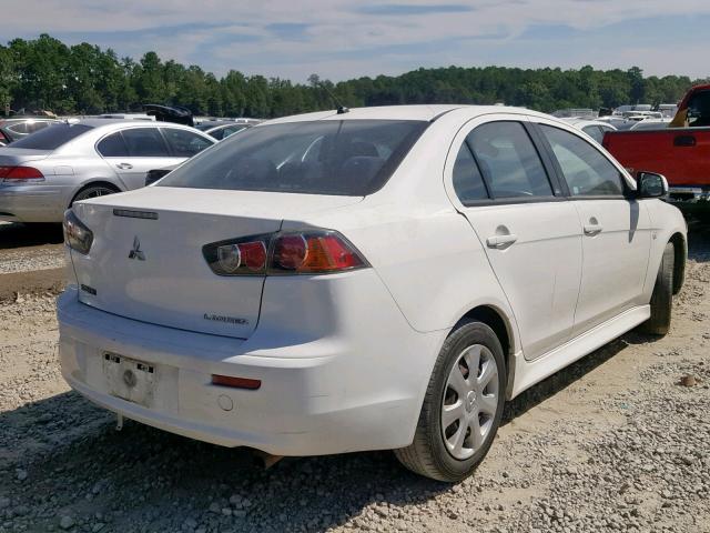 JA32U2FUXEU006731 - 2014 MITSUBISHI LANCER ES/ WHITE photo 4