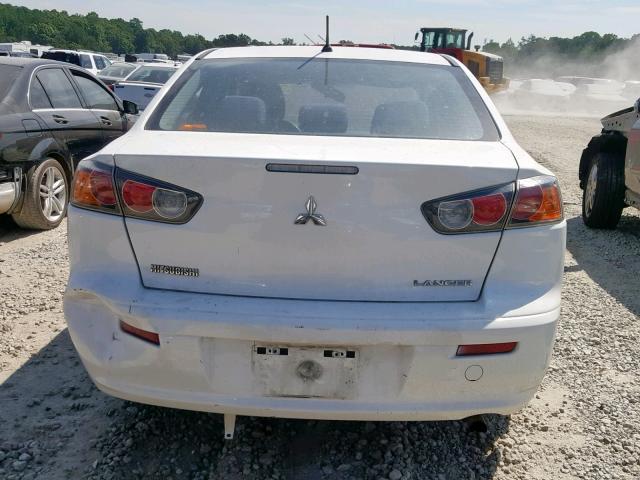 JA32U2FUXEU006731 - 2014 MITSUBISHI LANCER ES/ WHITE photo 9