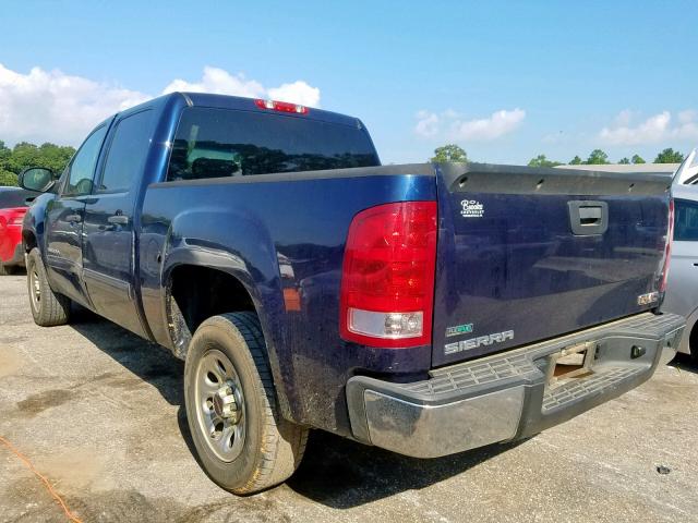 3GTRCUEA9AG261065 - 2010 GMC SIERRA C15 BLUE photo 3