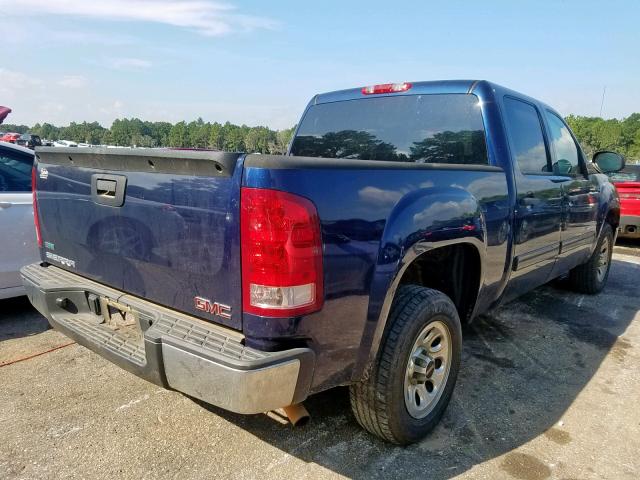 3GTRCUEA9AG261065 - 2010 GMC SIERRA C15 BLUE photo 4