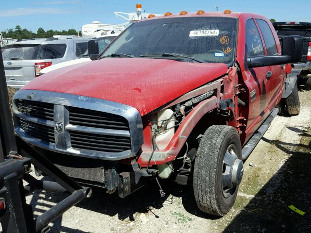 3D7ML49A67G776236 - 2007 DODGE RAM 3500 RED photo 2