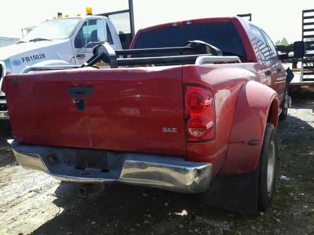 3D7ML49A67G776236 - 2007 DODGE RAM 3500 RED photo 4