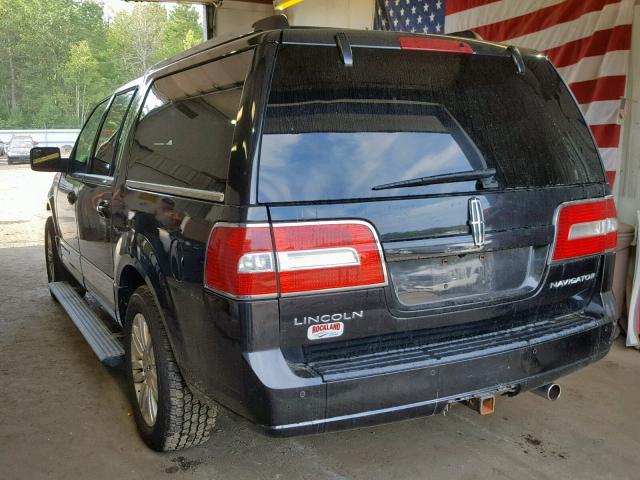 5LMJJ3J54DEL03913 - 2013 LINCOLN NAVIGATOR BLACK photo 3