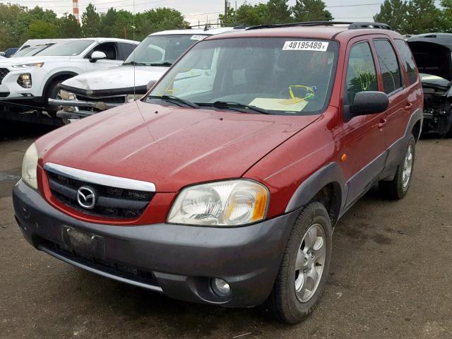 4F2YZ94183KM12627 - 2003 MAZDA TRIBUTE LX RED photo 2