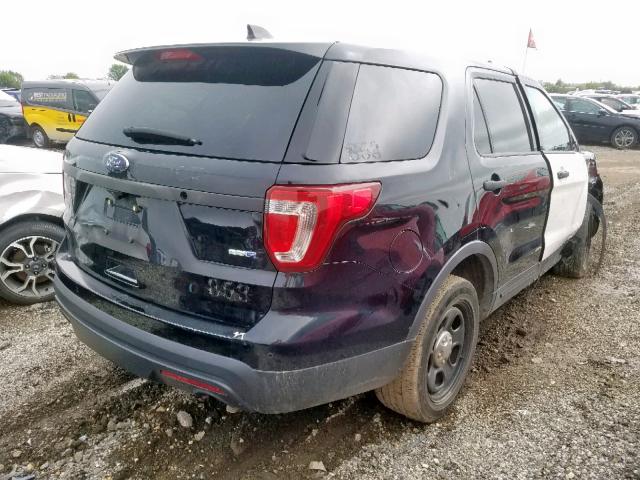 1FM5K8AR3GGB96945 - 2016 FORD EXPLORER P BLACK photo 4