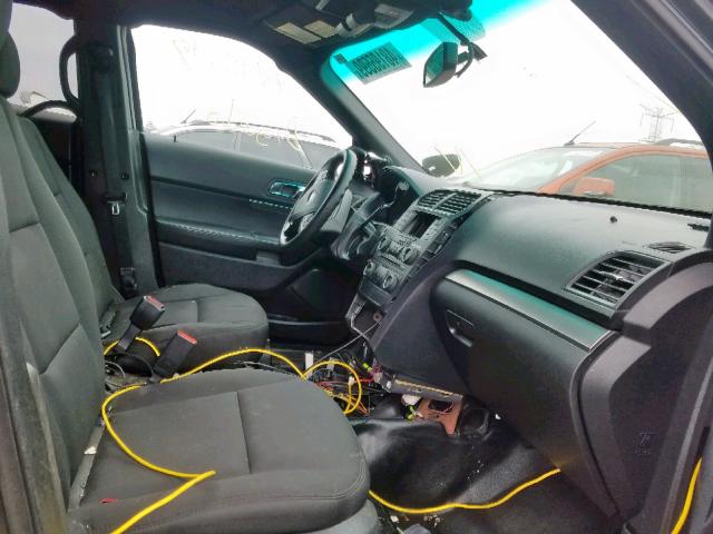 1FM5K8AR3GGB96945 - 2016 FORD EXPLORER P BLACK photo 5