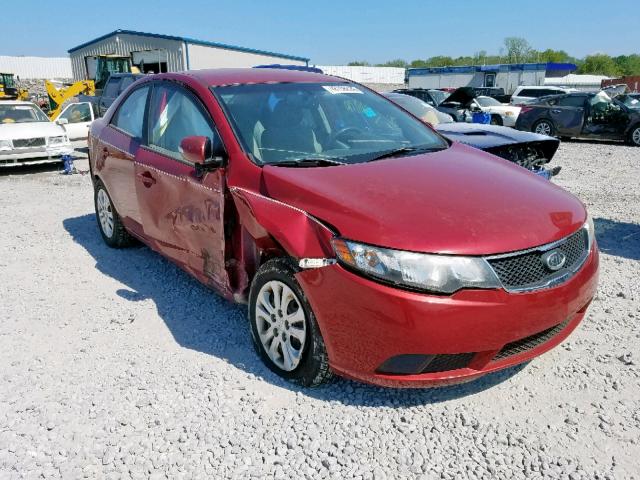 KNAFU4A20A5073148 - 2010 KIA FORTE EX RED photo 1