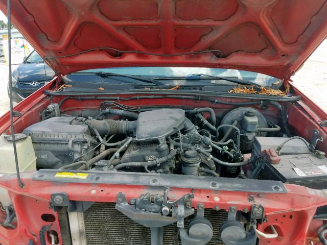 5TETX62N65Z120672 - 2005 TOYOTA TACOMA PRE RED photo 7