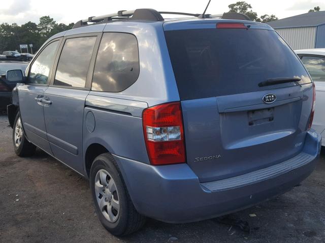 KNDMB133086197378 - 2008 KIA SEDONA BLUE photo 3