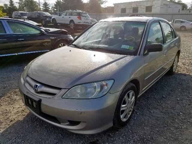 2HGES16554H502367 - 2004 HONDA CIVIC LX GOLD photo 2