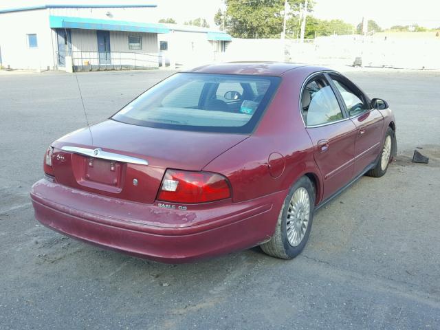 1MEFM50U73A601577 - 2003 MERCURY SABLE GS MAROON photo 4