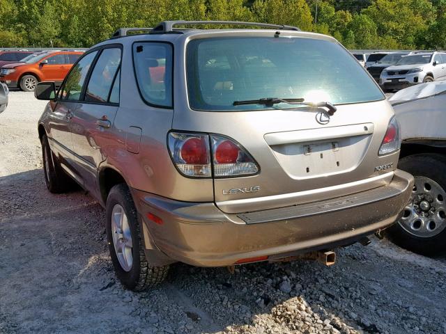 JTJHF10U920257670 - 2002 LEXUS RX 300 TAN photo 3