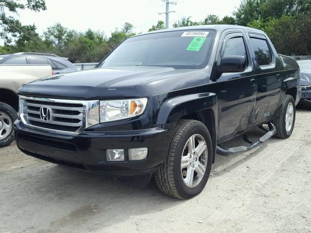 5FPYK1F54CB002966 - 2012 HONDA RIDGELINE BLACK photo 2