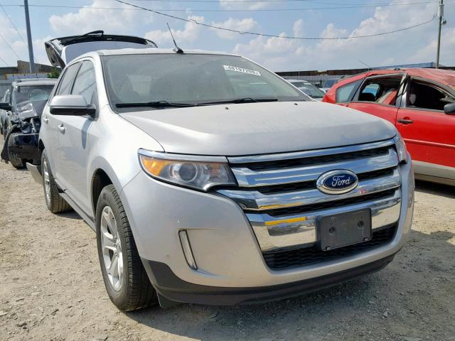 2FMDK3J9XEBB54520 - 2014 FORD EDGE SEL SILVER photo 1